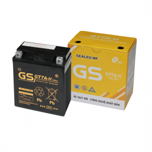 BÌNH ẮC QUY GS MF GT7A-H (12V-7Ah)